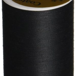 COATS Dual Duty All-Purpose Thread, 400 Yards/1 Spool of Yarn, Black